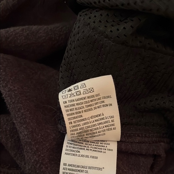 American Eagle USA Black and Dark Gray Hoodie - Picture 7 of 7